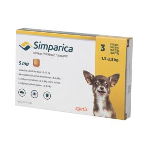 Simparica 3 comprimidos - 1,3-2,5kg